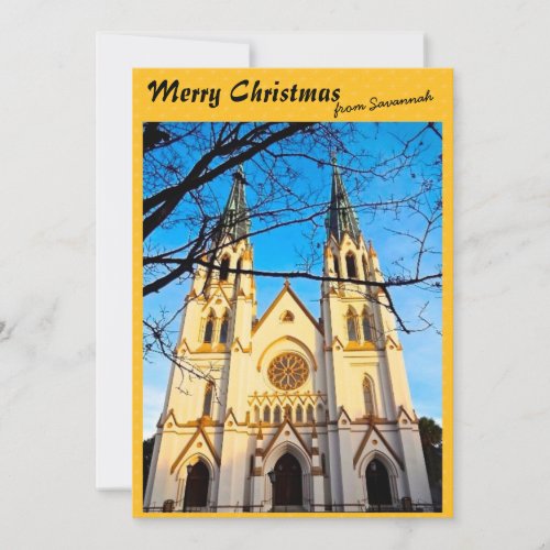 Merry Christmas from Savannah Cathedral of St John Holiday Card