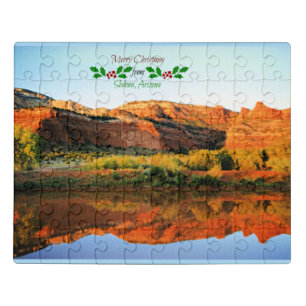 Merry Christmas from Sedona, Arizona Jigsaw Puzzle