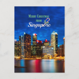 Merry Christmas from Singapore Postcard