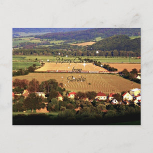 Merry Christmas from Slovakia custom design Holiday Postcard