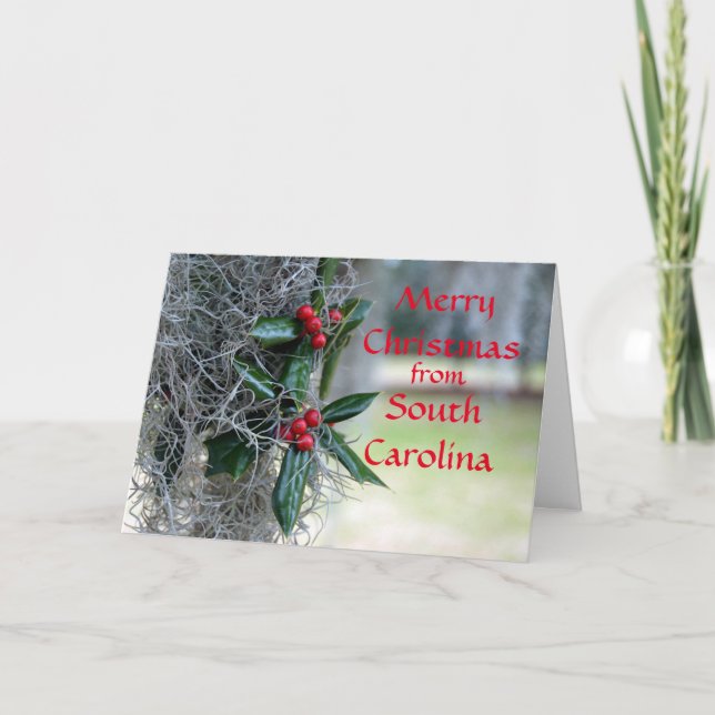 Merry Christmas from South Carolina Holiday Card (Front)