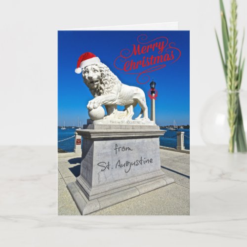 Merry Christmas from St Saint Augustine Florida Holiday Card