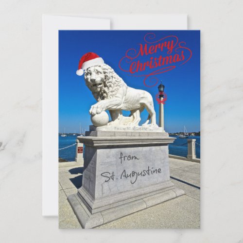 Merry Christmas from St Saint Augustine Florida Holiday Card