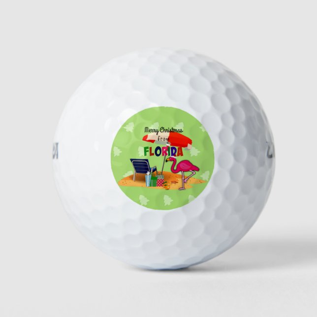 Merry Christmas from Sunny Florida Golf Balls (Front)