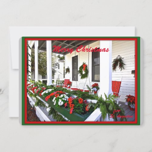 Merry Christmas from Sunny St Augustine Florida  Holiday Card