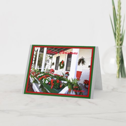 Merry Christmas from Sunny St Augustine Florida  Holiday Card