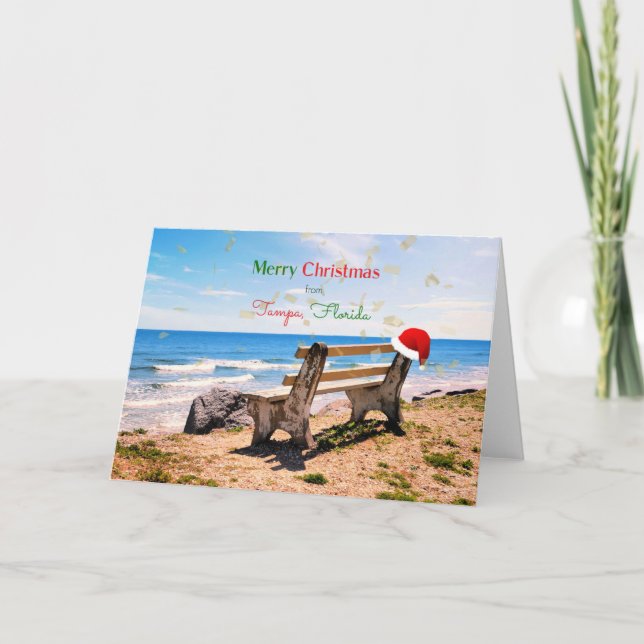 Merry Christmas from Tampa, Florida  Card (Front)
