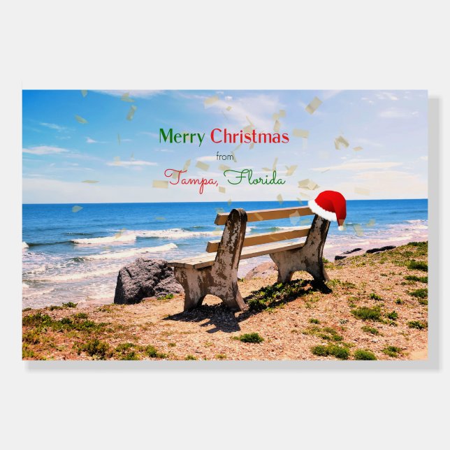 Merry Christmas from Tampa, Florida Foam Board (Front)