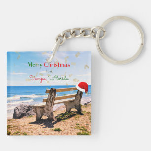 Merry Christmas from Tampa, Florida Keychain