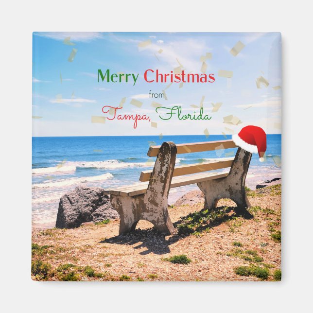 Merry Christmas from Tampa, Florida  Magnet (Front)