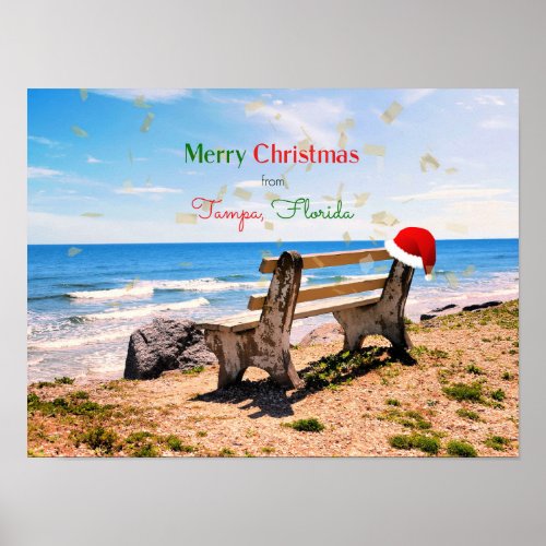 Merry Christmas from Tampa Florida Poster