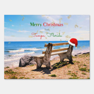 Merry Christmas from Tampa, Florida Sign