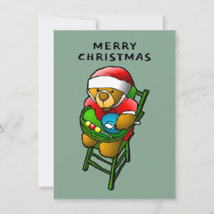 Merry Christmas from Teddy Bear Card