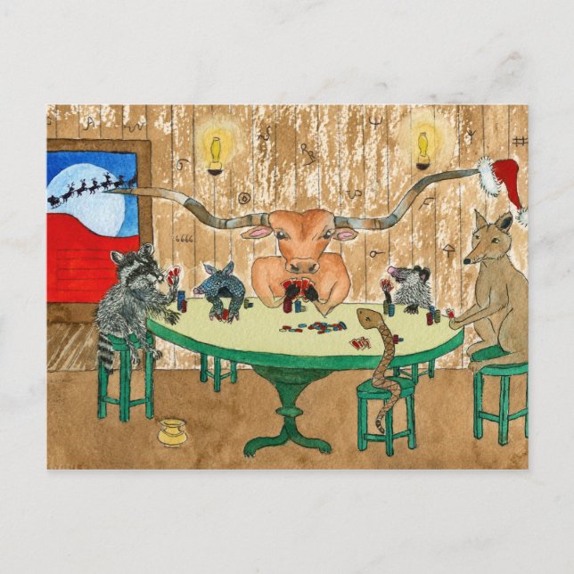 Merry Christmas from Texas Holiday Postcard (Front)