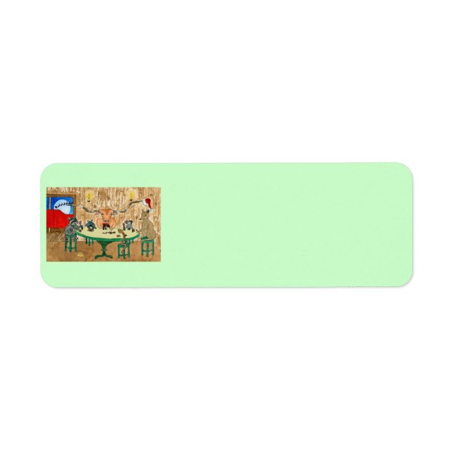 Merry Christmas from Texas Label (Front)