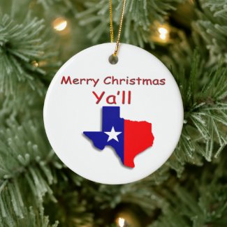 Merry Christmas From Texas Ornament