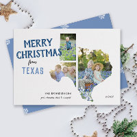 Merry Christmas from Texas Three Photo Card