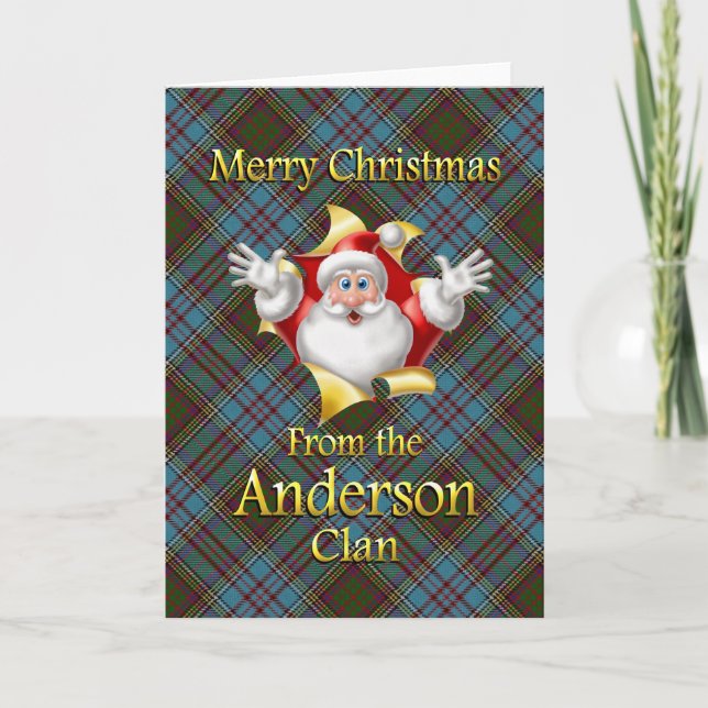 Merry Christmas From the Anderson Clan Holiday Card (Front)