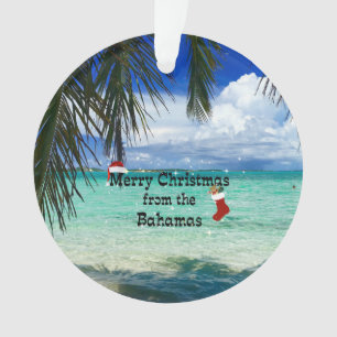 Merry Christmas from the Bahamas Ornament