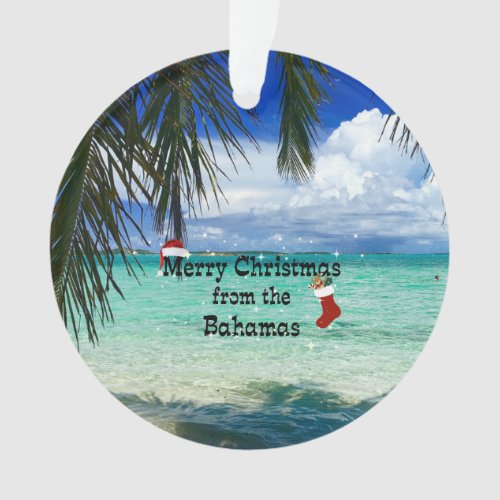 Merry Christmas from the Bahamas Ornament