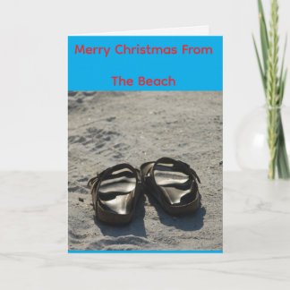 Merry Christmas From The Beach Card