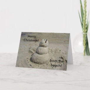 Merry Christmas!, from the beach! Holiday Card
