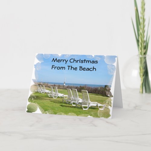 MERRY CHRISTMAS FROM THE BEACH HOLIDAY CARD