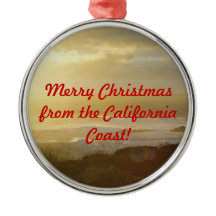 Merry Christmas from the California Coast Ornament