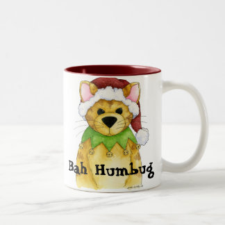 Merry Christmas from the Cat Bah Humbug Mug