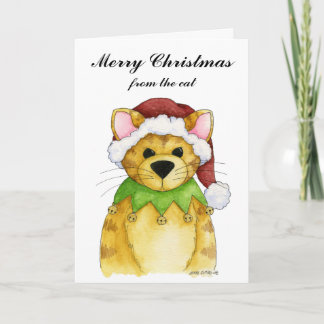 Merry Christmas from the Cat Card