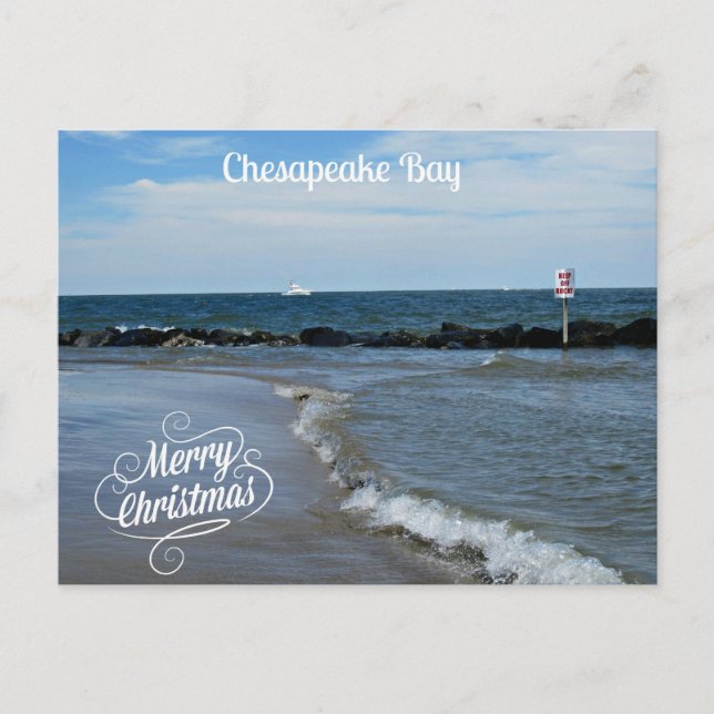 Merry Christmas from the Chesapeake Bay Holiday Postcard (Front)