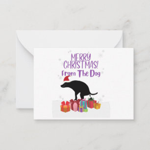 Merry Christmas from the Dog Note Card