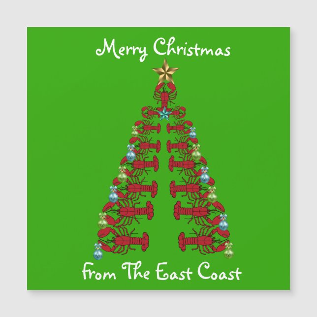 Merry Christmas from the East Coast lobster tree  (Front)