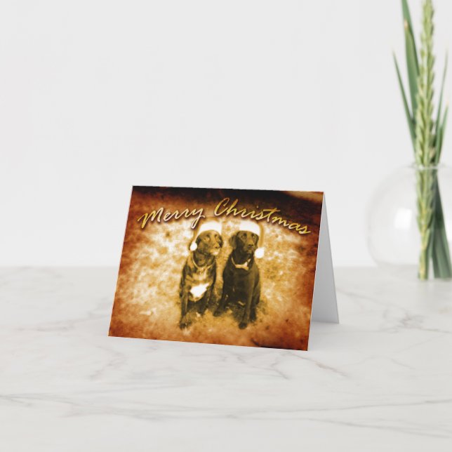 Merry Christmas From The Farm Dogs Holiday Card (Front)