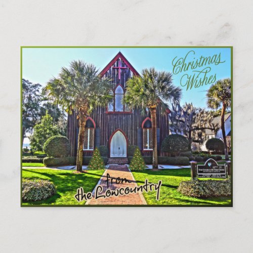 Merry Christmas from The Lowcountry Bluffton SC Holiday Postcard