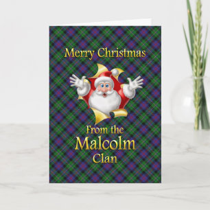 Merry Christmas From the Malcolm Clan Holiday Card