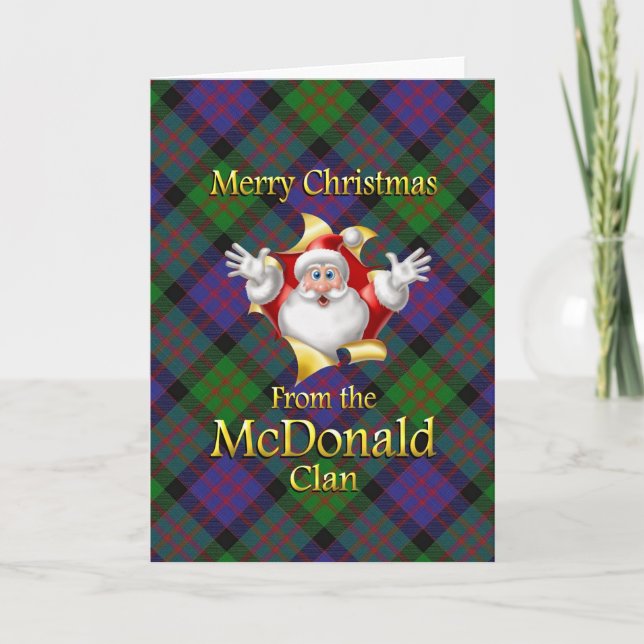 Merry Christmas From the McDonald Clan Holiday Card (Front)