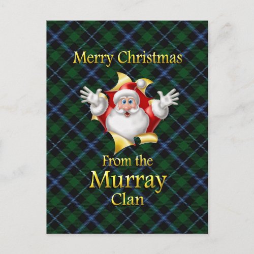 Merry Christmas From the Murray Clan Holiday Postcard