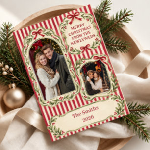 Merry Christmas From the Newlyweds Photo Holiday Card