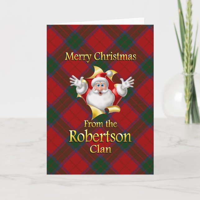 Merry Christmas From the Robertson Clan Holiday Card (Front)