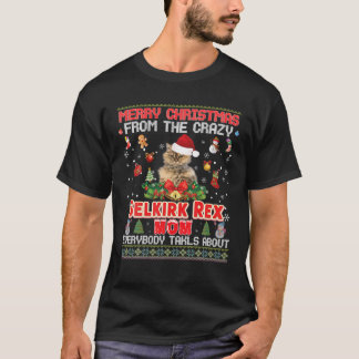 Merry Christmas From The Selkirk Rex Cat Mom Every T-Shirt