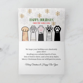 Merry Christmas from the Whole Gang Thank You Card