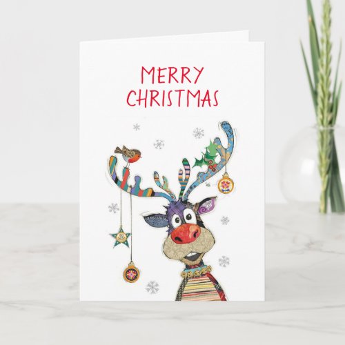 MERRY CHRISTMAS from THIS COOL REINDEER Holiday Card
