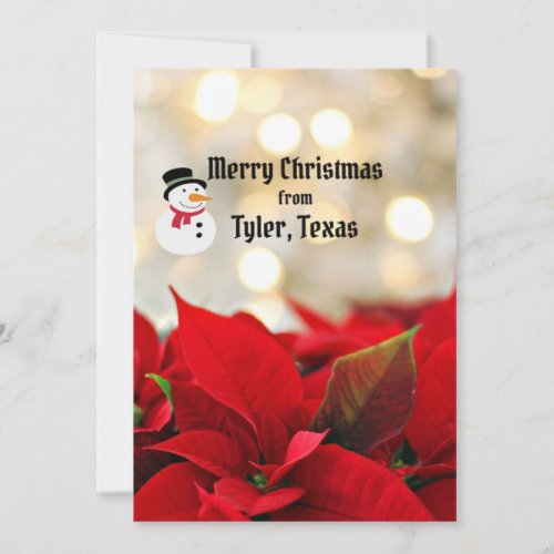 Merry Christmas from Tyler Texas Card