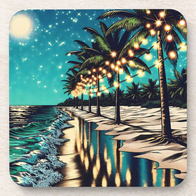 Merry Christmas from Us Snowbirds Beverage Coaster (Front)