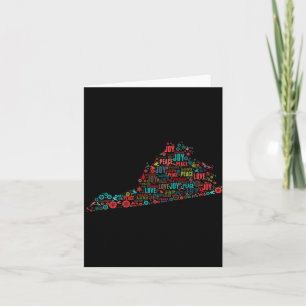 Merry Christmas From Virginia T Shirt Card