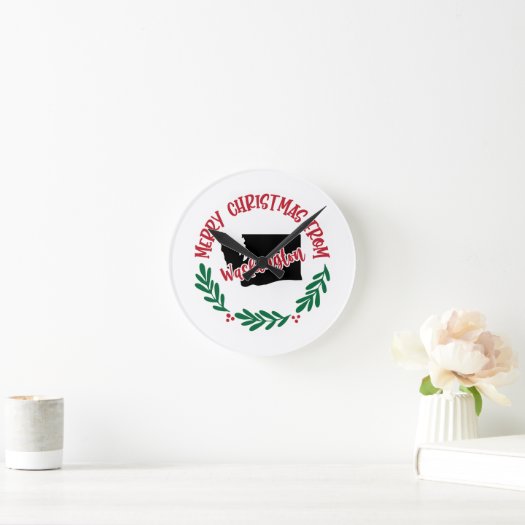 Merry Christmas From Washington US Red Green White