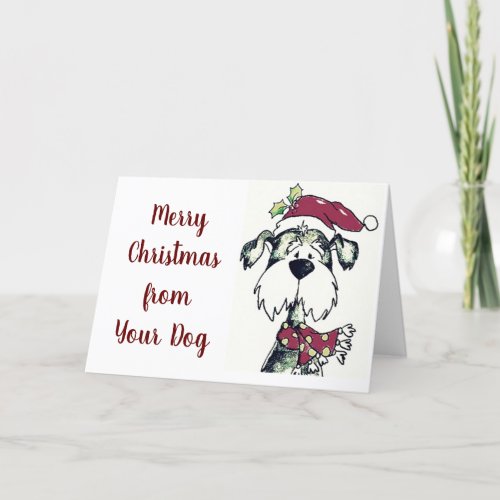 MERRY CHRISTMAS FROM YOUR DOG HOLIDAY CARD