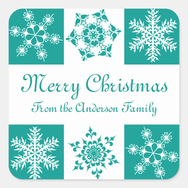 Merry Christmas from Your Family Gift Label (Front)