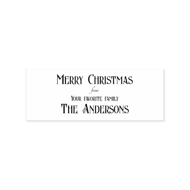 Merry Christmas from Your Favorite Family Stamp (Stamped)